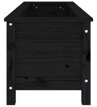 Hochbeet Schwarz 119,5x40x39 cm Massivholz Kiefer