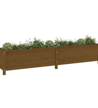 Hochbeet Honigbraun 199,5x40x39 cm Massivholz Kiefer