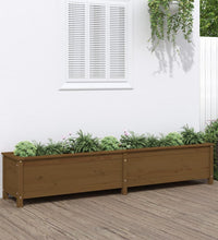 Hochbeet Honigbraun 199,5x40x39 cm Massivholz Kiefer