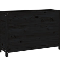 Hochbeet Schwarz 119,5x40x78 cm Massivholz Kiefer