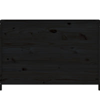 Hochbeet Schwarz 119,5x40x78 cm Massivholz Kiefer