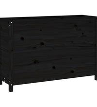 Hochbeet Schwarz 119,5x40x78 cm Massivholz Kiefer