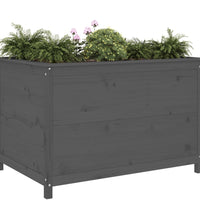 Hochbeet Grau 119,5x82,5x78 cm Massivholz Kiefer