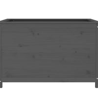 Hochbeet Grau 119,5x82,5x78 cm Massivholz Kiefer