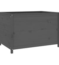 Hochbeet Grau 119,5x82,5x78 cm Massivholz Kiefer