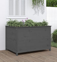 Hochbeet Grau 119,5x82,5x78 cm Massivholz Kiefer