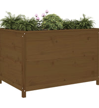Hochbeet Honigbraun 119,5x82,5x78 cm Massivholz Kiefer