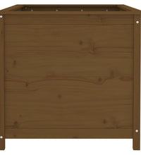 Hochbeet Honigbraun 119,5x82,5x78 cm Massivholz Kiefer