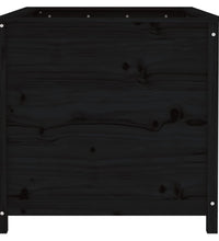 Hochbeet Schwarz 119,5x82,5x78 cm Massivholz Kiefer