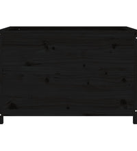 Hochbeet Schwarz 119,5x82,5x78 cm Massivholz Kiefer
