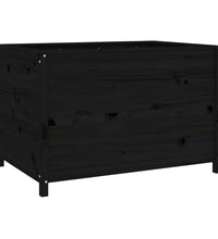 Hochbeet Schwarz 119,5x82,5x78 cm Massivholz Kiefer
