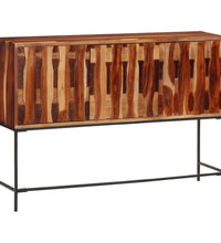 Sideboard 110x28x76 cm Massivholz Akazie