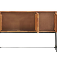 Sideboard 110x28x76 cm Massivholz Akazie