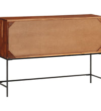 Sideboard 110x28x76 cm Massivholz Akazie