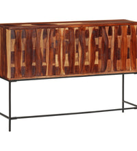 Sideboard 110x28x76 cm Massivholz Akazie