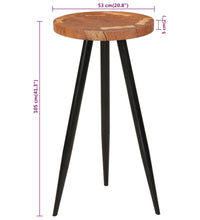 Baumstamm-Bartisch Ø53x105 cm Massivholz Akazie