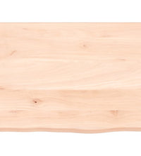 Wandregal 40x30x(2-6) cm Massivholz Eiche Unbehandelt