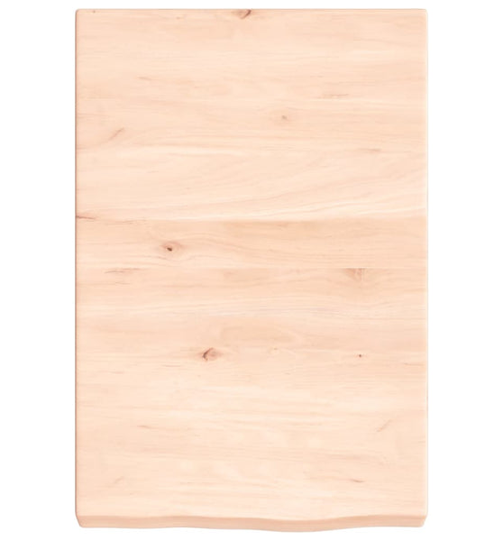 Wandregal 40x60x(2-6) cm Massivholz Eiche Unbehandelt