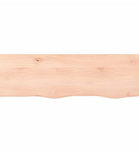 Wandregal 100x30x(2-6) cm Massivholz Eiche Unbehandelt