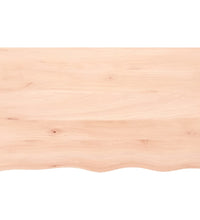 Wandregal 100x60x(2-6) cm Massivholz Eiche Unbehandelt