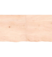Wandregal 120x60x(2-4) cm Massivholz Eiche Unbehandelt
