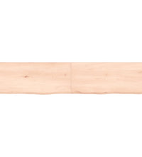 Wandregal 140x30x(2-6) cm Massivholz Eiche Unbehandelt