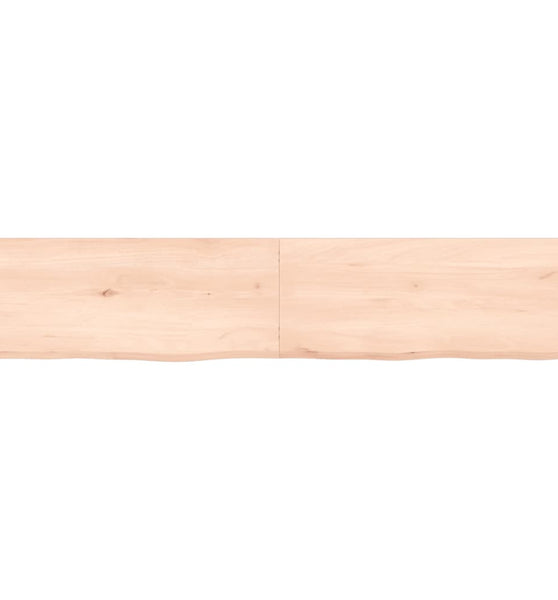 Wandregal 140x30x(2-6) cm Massivholz Eiche Unbehandelt