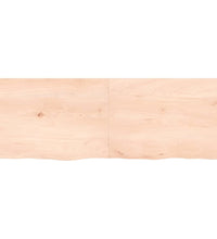 Wandregal 140x50x(2-4) cm Massivholz Eiche Unbehandelt