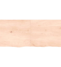 Wandregal 140x60x(2-4) cm Massivholz Eiche Unbehandelt