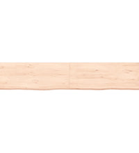 Wandregal 160x30x(2-4) cm Massivholz Eiche Unbehandelt