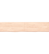 Wandregal 160x30x(2-6) cm Massivholz Eiche Unbehandelt