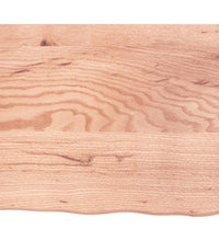 Wandregal Hellbraun 60x50x(2-4) cm Massivholz Eiche Behandelt