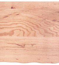 Wandregal Hellbraun 60x60x2 cm Massivholz Eiche Behandelt