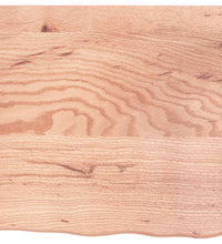Wandregal Hellbraun 60x60x(2-4) cm Massivholz Eiche Behandelt