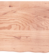 Wandregal Hellbraun 60x60x(2-6) cm Massivholz Eiche Behandelt