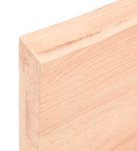 Tischplatte 40x40x(2-6) cm Massivholz Unbehandelt Baumkante