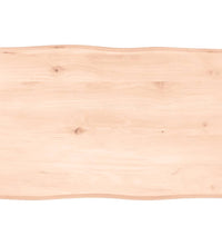 Tischplatte 60x40x(2-4) cm Massivholz Unbehandelt Baumkante