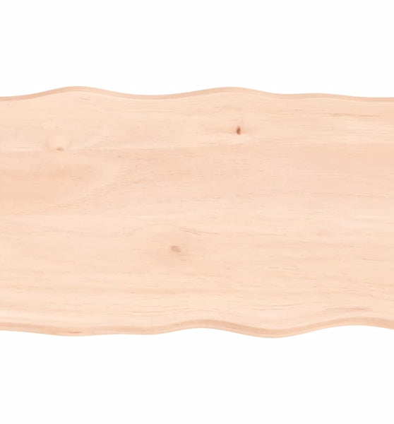 Tischplatte 80x50x(2-6) cm Massivholz Unbehandelt Baumkante