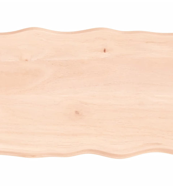 Tischplatte 80x60x(2-6) cm Massivholz Unbehandelt Baumkante