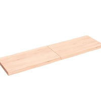 Tischplatte 140x40x(2-4) cm Massivholz Unbehandelt Baumkante