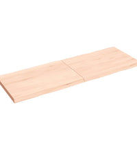 Tischplatte 140x50x(2-4) cm Massivholz Unbehandelt Baumkante