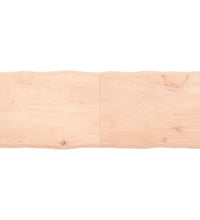 Tischplatte 160x60x(2-4) cm Massivholz Unbehandelt Baumkante