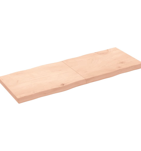 Tischplatte 160x60x(2-6) cm Massivholz Unbehandelt Baumkante