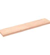 Tischplatte 180x40x(2-6) cm Massivholz Unbehandelt Baumkante