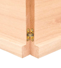 Tischplatte 180x60x(2-4) cm Massivholz Unbehandelt Baumkante