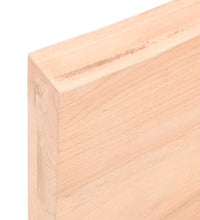Tischplatte 200x40x(2-6) cm Massivholz Unbehandelt Baumkante