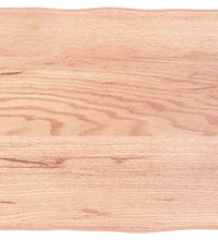 Tischplatte 40x40x(2-4) cm Massivholz Behandelt Baumkante