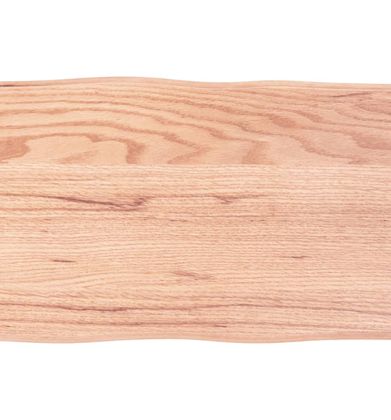 Tischplatte 60x40x(2-4) cm Massivholz Behandelt Baumkante