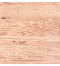 Tischplatte 60x60x(2-6) cm Massivholz Behandelt Baumkante