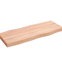 Tischplatte 100x40x(2-6) cm Massivholz Behandelt Baumkante